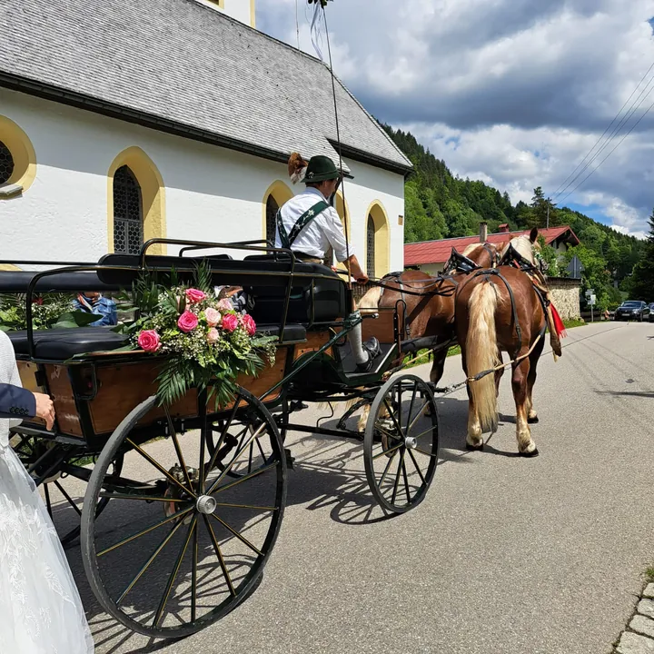 Kutschfahrt für einen besonderen Anlass in Oberstdorf